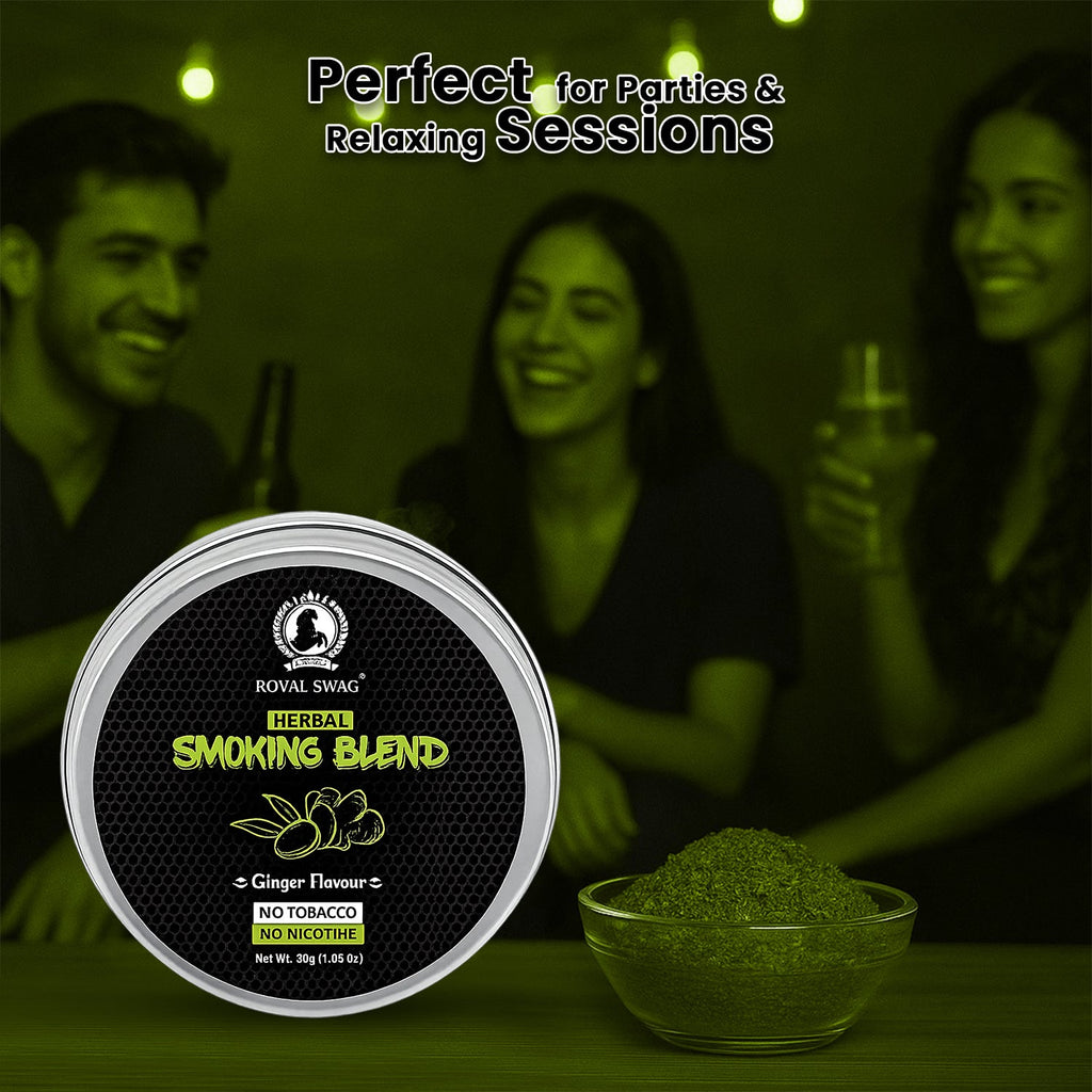 Ayurvedic Herbal Mixture Smoking Blend GINGER FLAVOUR (30 g/1.0 oz Container)