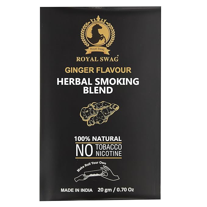 100% Nicotine & Tobacco Free Smoking Mixture(20 gram) | Ginger Flavor