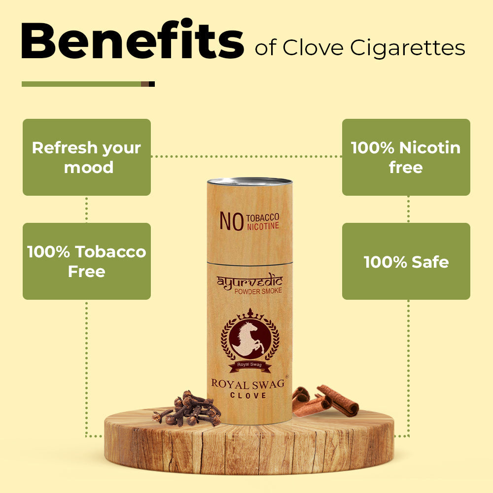 Herbal Clove Cigarettes(100% No Nicotine/No Tobacco) 05 Sticks Packet