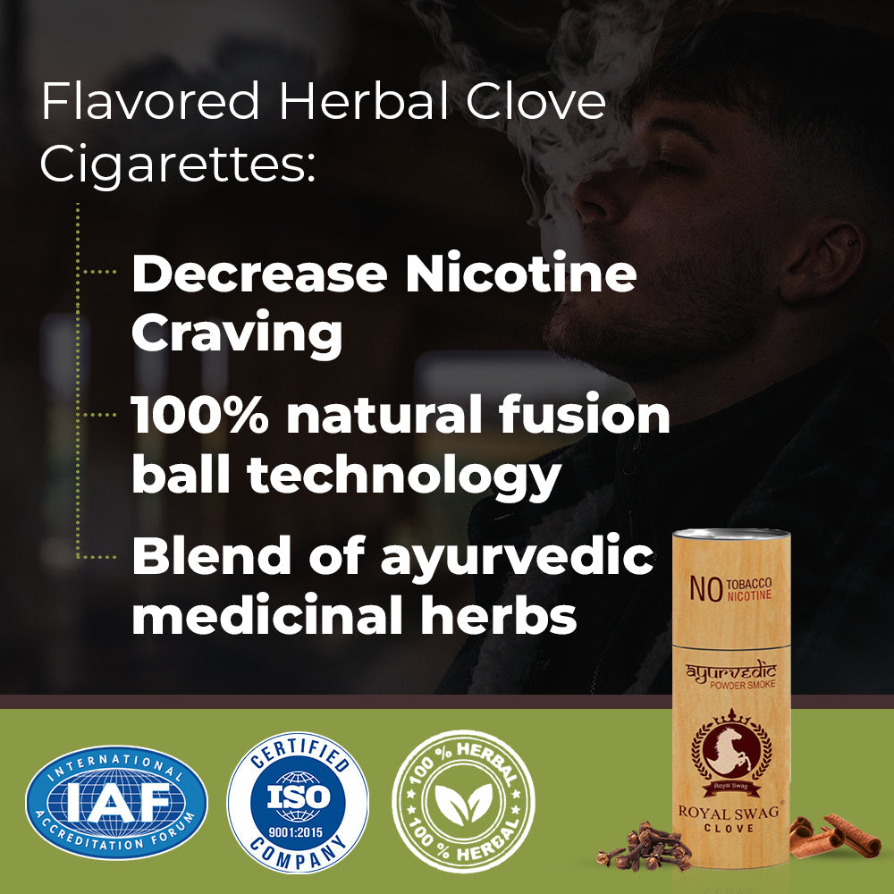 Herbal Clove Cigarettes(100% No Nicotine/No Tobacco) 05 Sticks Packet