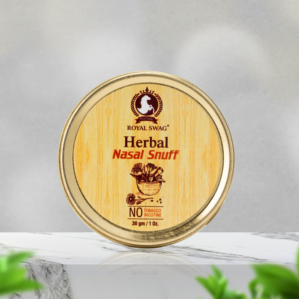 Herbal Nasal Snuff Tobacco Free Mint Snuff (1 Pack=30 g /1 oz)