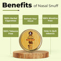 Herbal Nasal Snuff Tobacco Free Mint Snuff (1 Pack=30 g /1 oz)