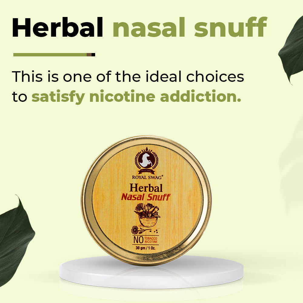 Herbal Nasal Snuff Tobacco Free Mint Snuff (1 Pack=30 g /1 oz)