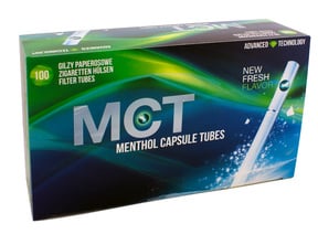 20 mm MCT Menthol Capsule Ayurvedic Herbal Cigarettes - 100 Tubes