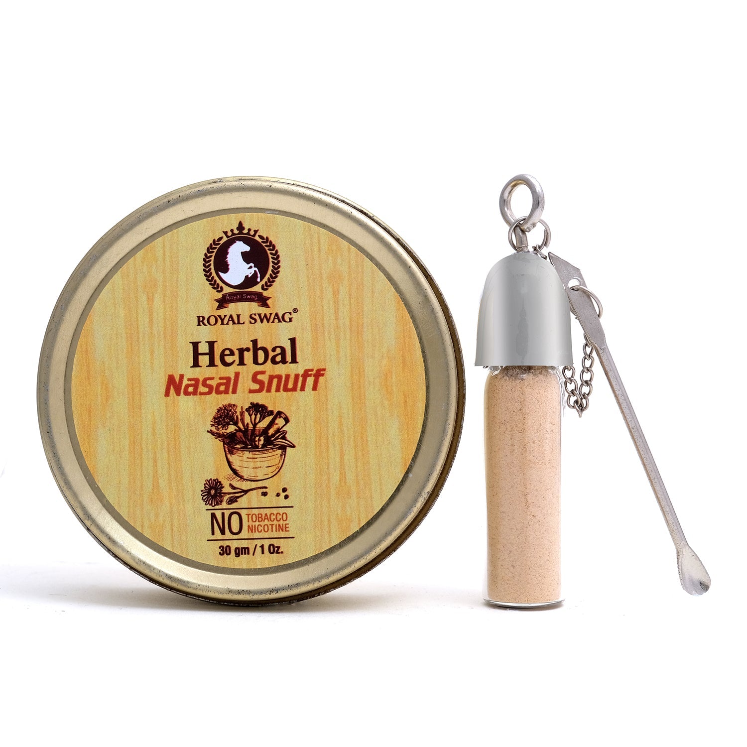 Herbal Nasal Snuff Tobacco Free Mint Snuff (1 Pack=30 g /1 oz)