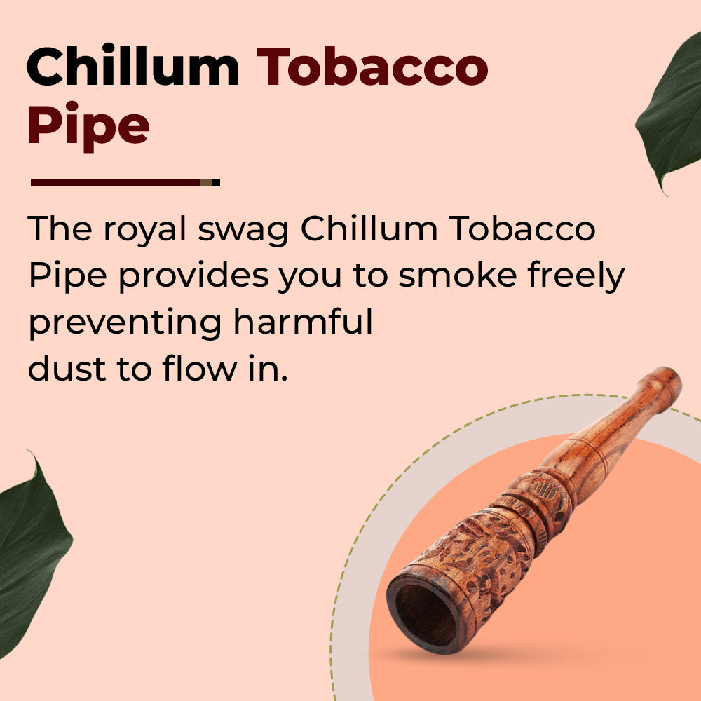 Mughal Style Chillum Pipe For Smoking Wood Pipe