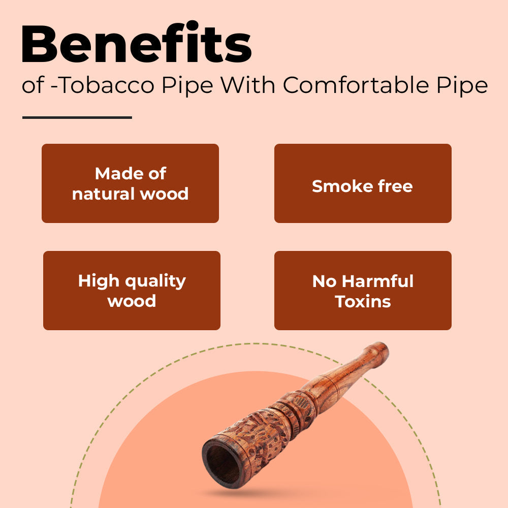 Mughal Style Chillum Pipe For Smoking Wood Pipe